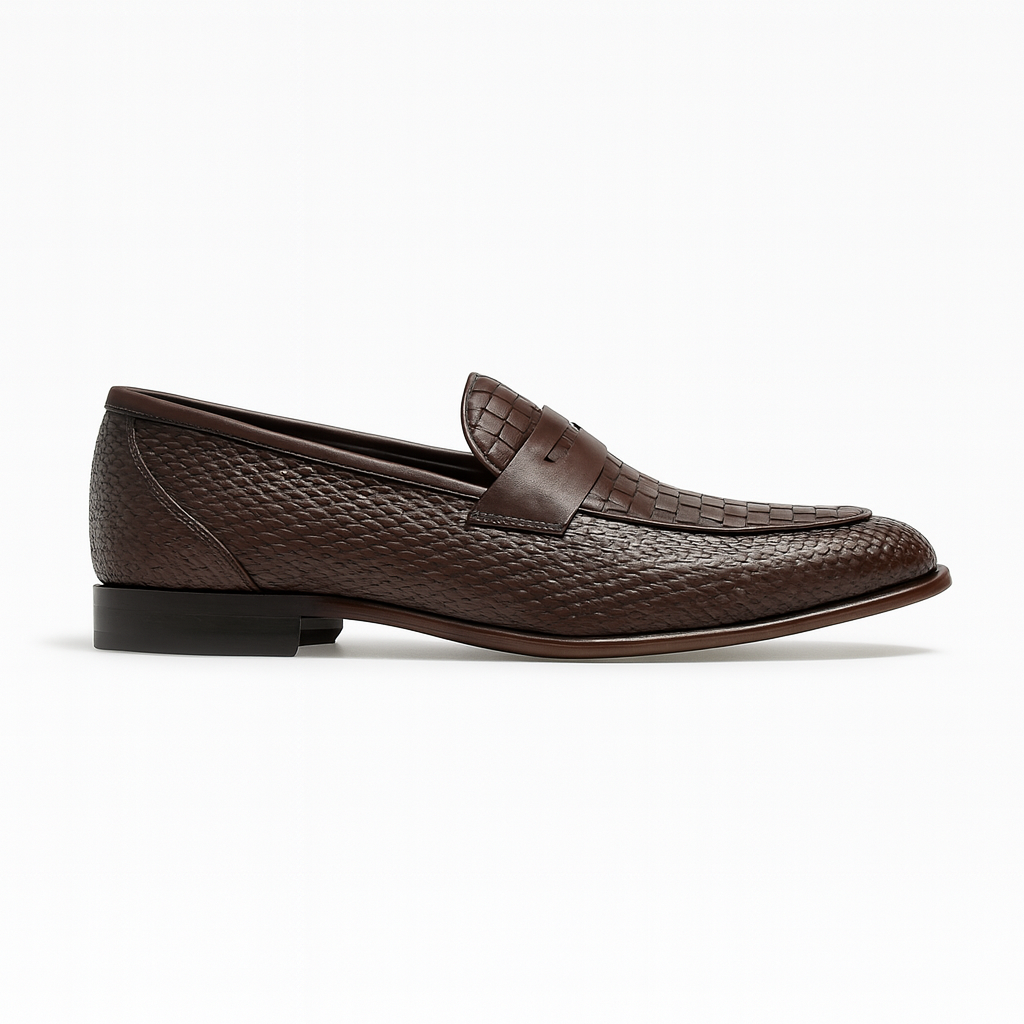 Artio Shoes Crown Loafer – Chestnut Weave