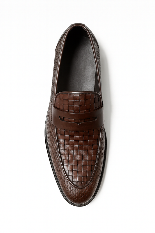 Artio Shoes Crown Loafer – Chestnut Weave